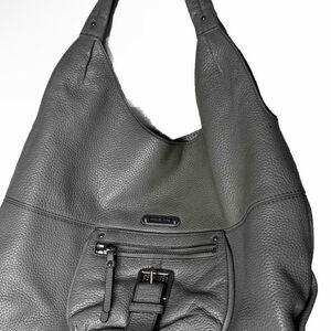 Michael Kors Charcoal Leather Shoulder Bag